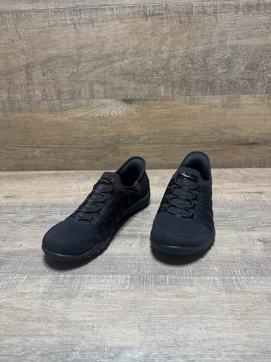 Skechers Breathe Easy Roll With Me Black Slip On Sneakers Women's Size 6 - Picture 1 of 7